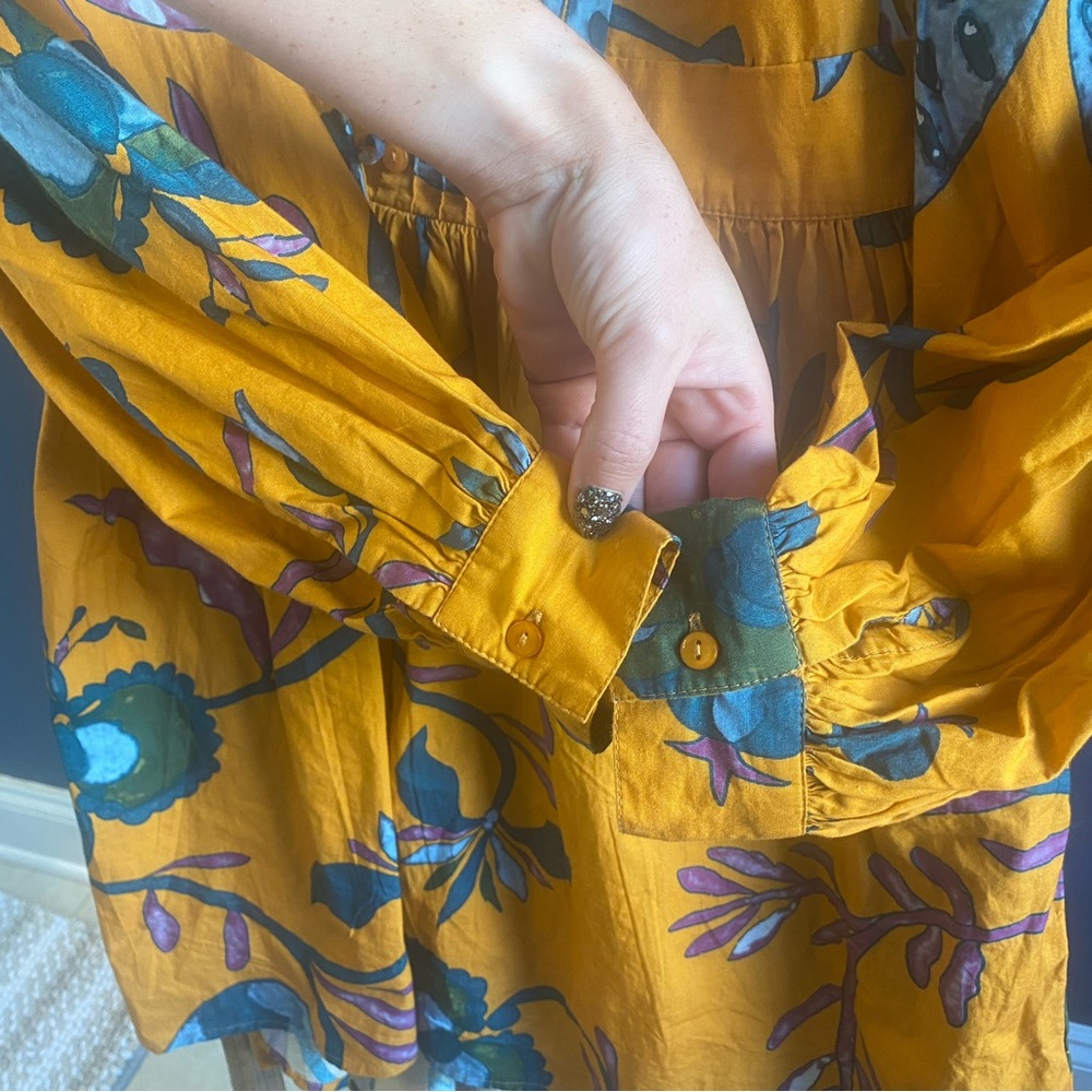 ANTHROPOLOGIE Let Me Be Printed Tunic Dress S - Picture 5 of 8